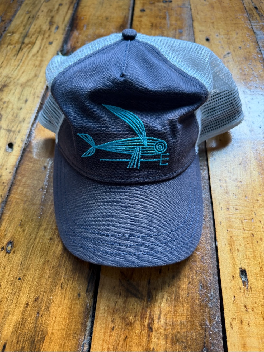 Patagonia faded navy Trucker Cap